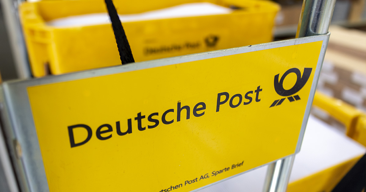 Transportwagen der Deutschen Post