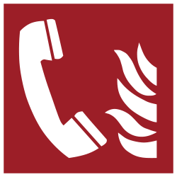 Brandschutzzeichen: Brandmeldetelefon